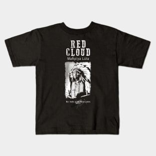 Red Cloud-Oglala Lakota Chief-Sioux Kids T-Shirt